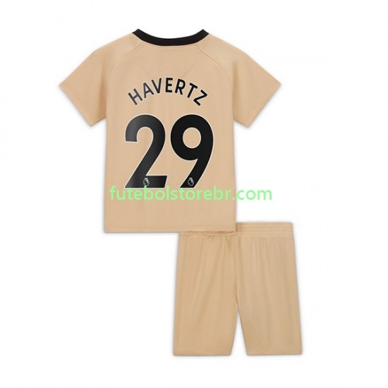 Camisa Chelsea Havertz 29 III 2022-2023 manga curta pro Juvenil