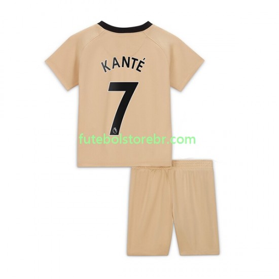 Camisa Chelsea Kante 7 III 2022-2023 manga curta pro Juvenil