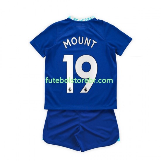 Camisa Chelsea Mason Mount 19 I 2022-2023 manga curta pro Juvenil