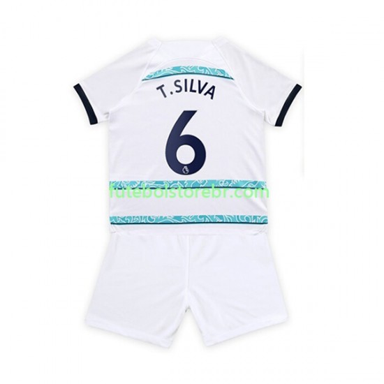 Camisa Chelsea T. Silva 6 II 2022-2023 manga curta pro Juvenil