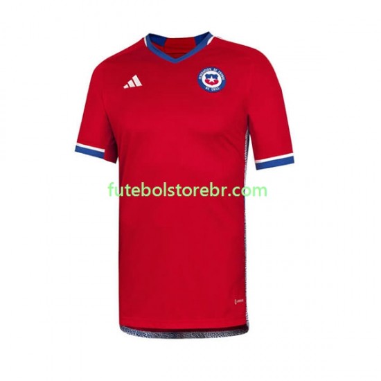 Camisa Chile I 2022 manga curta pro Masculina