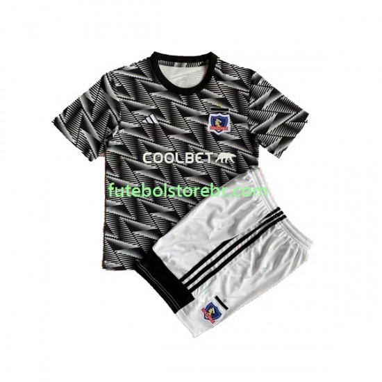 Camisa Colo-Colo IIII 2023 manga curta pro Juvenil