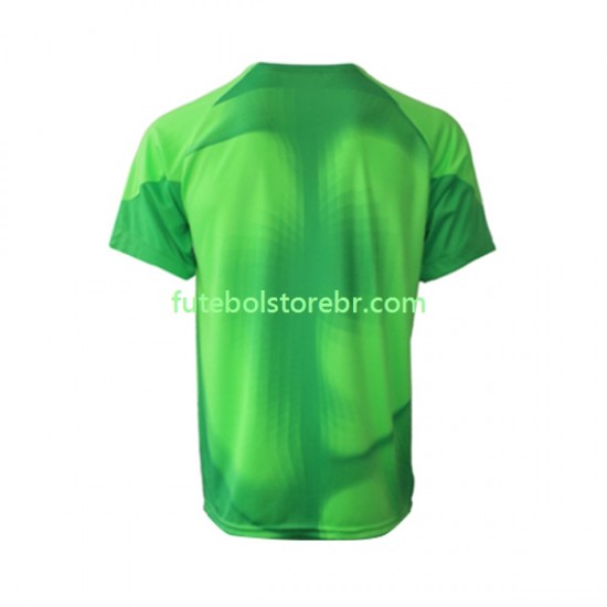 Camisa Goleiro Croácia II Copa Do Mundo 2022 manga curta pro Masculina