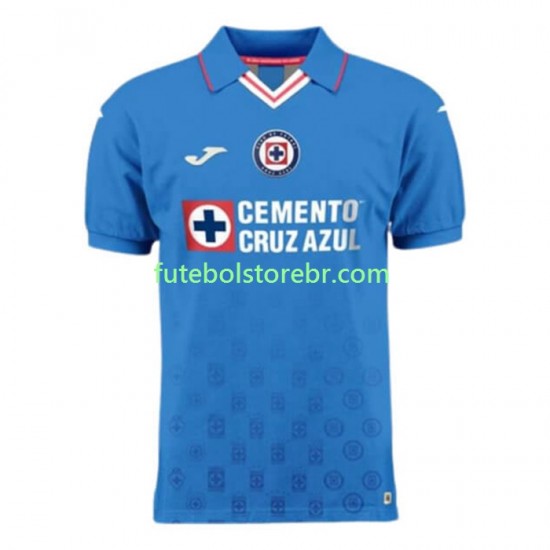 Camisa Cruz Azul I 2022-2023 manga curta pro Masculina