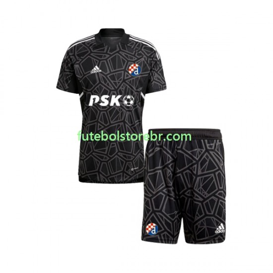 Camisa Goleiro Dinamo Zagreb I 2022-2023 manga curta pro Juvenil