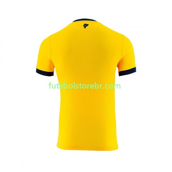 Camisa Equador I Copa Do Mundo 2022 manga curta pro Masculina