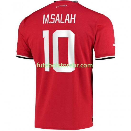 Camisa Egito M.Salah 10 I 2022 manga curta pro Masculina