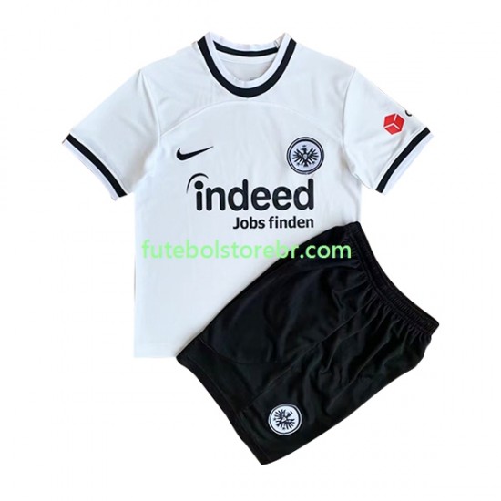 Camisa Eintracht Frankfurt I 2022-2023 manga curta pro Juvenil