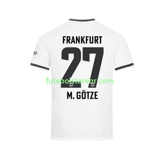 Camisa Eintracht Frankfurt Mario Gotze I 2022-2023 manga curta pro Masculina