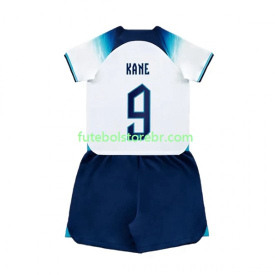 Camisa Inglaterra Kane 9 I Copa Do Mundo 2022 manga curta pro Juvenil