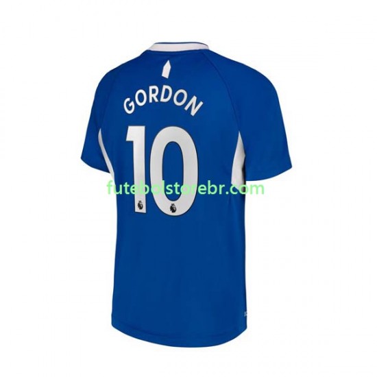 Camisa Everton Gordon 10 I 2022-2023 manga curta pro Masculina