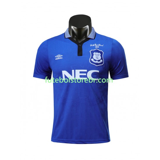 Camisa Everton 1995 Retrô I manga curta pro Masculina