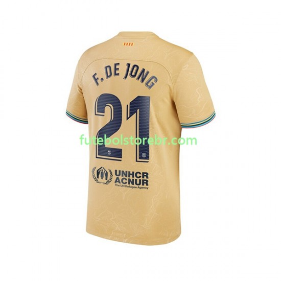 Camisa FC Barcelona Frenkie de Jong 21 II 2022-2023 manga curta pro Masculina