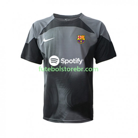 Camisa Goleiro FC Barcelona II 2022-2023 manga curta pro Masculina