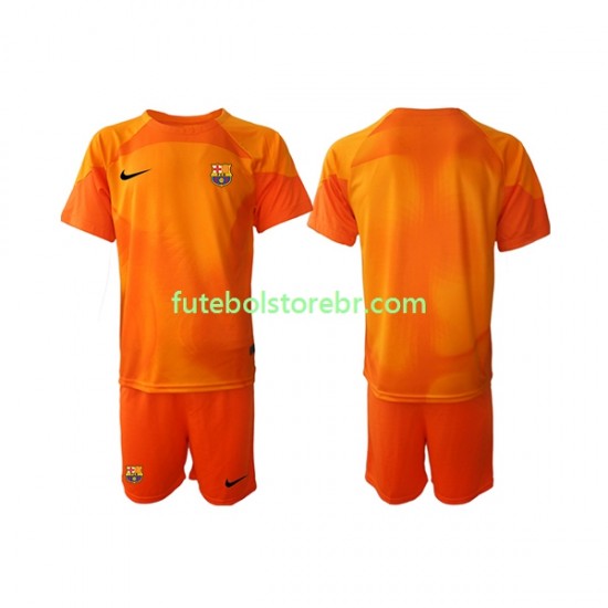 Camisa Goleiro FC Barcelona III 2022-2023 manga curta pro Juvenil