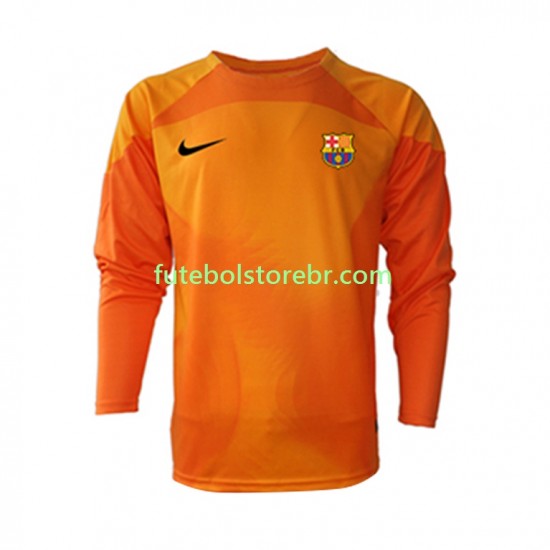 Camisa Goleiro FC Barcelona III 2022-2023 manga longa pro Masculina