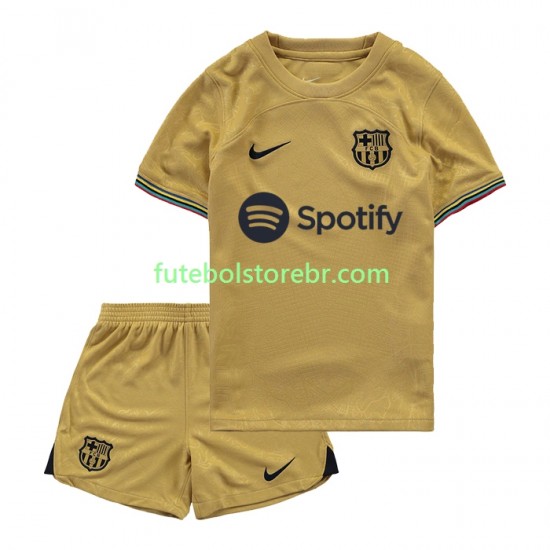 Camisa FC Barcelona II 2022-2023 manga curta pro Juvenil