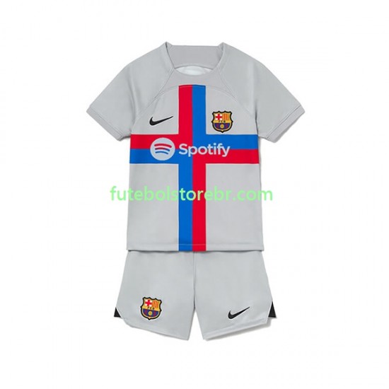 Camisa FC Barcelona III 2022-2023 manga curta pro Juvenil