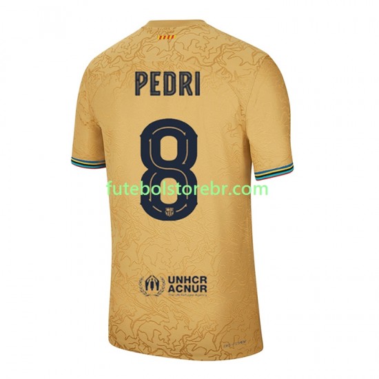 Camisa FC Barcelona Pedri 8 II 2022-2023 manga curta pro Masculina