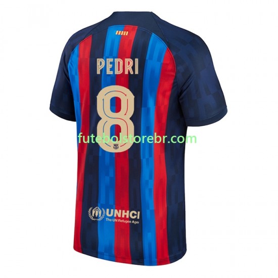 Camisa FC Barcelona Pedri 8 I 2022-2023 manga curta pro Masculina