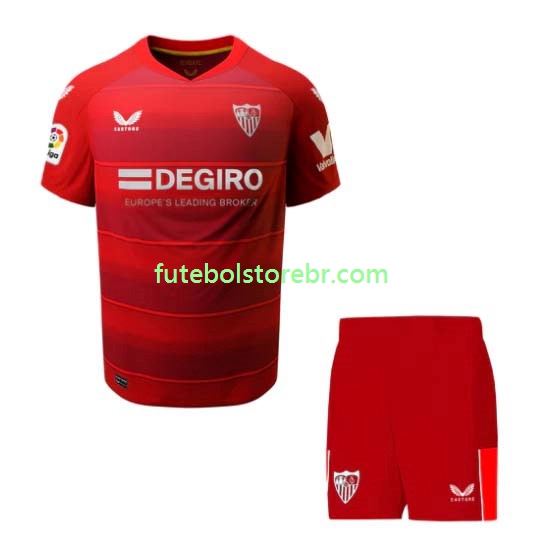 Camisa FC Sevilla II 2022-2023 manga curta pro Juvenil