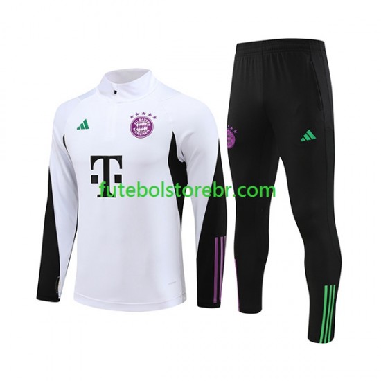 Bayern de Munique Branco 2023-2024 Sweat de Treino Conjunto