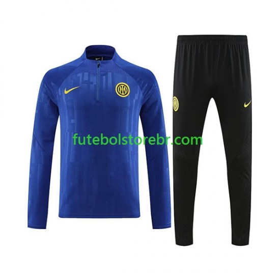 Internazionale Azul 2023-2024 Sweat de Treino Conjunto SKU001