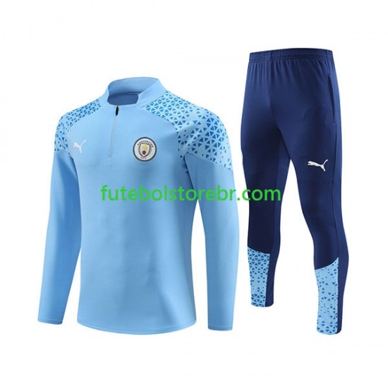 Manchester City Azul 2023-2024 Sweat de Treino Conjunto