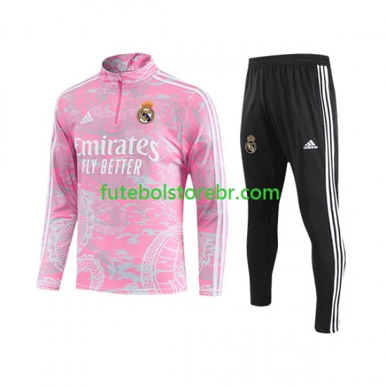 Real Madrid Rosa Dragon 2023-2024 Sweat de Treino Conjunto