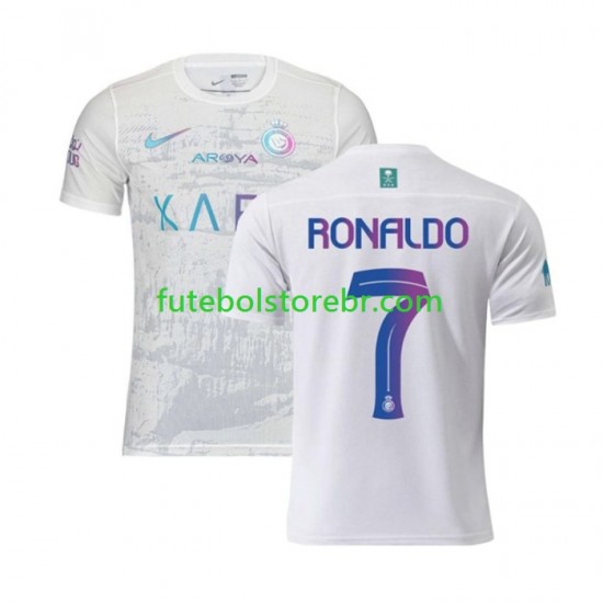 Camisa Al-Nassr Ronaldo 7 III 2023-2024 manga curta pro Masculina