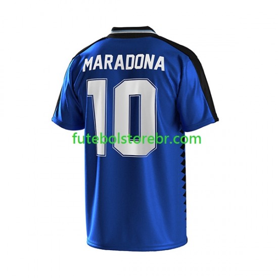 Camisa Argentina MARADONA 10 Retrô II 1994 manga curta pro Juvenil