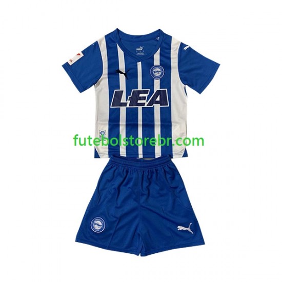 Camisa Deportivo Alaves I 2023-2024 manga curta pro Juvenil