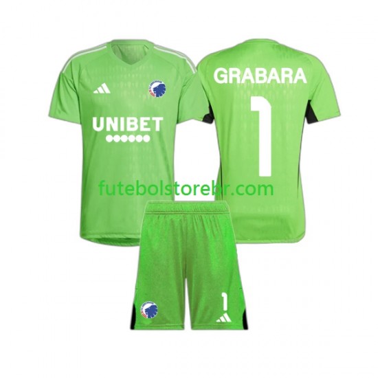 Camisa Goleiro FC Copenhagen GRABARA 1 IIII 2023-2024 manga curta pro Juvenil