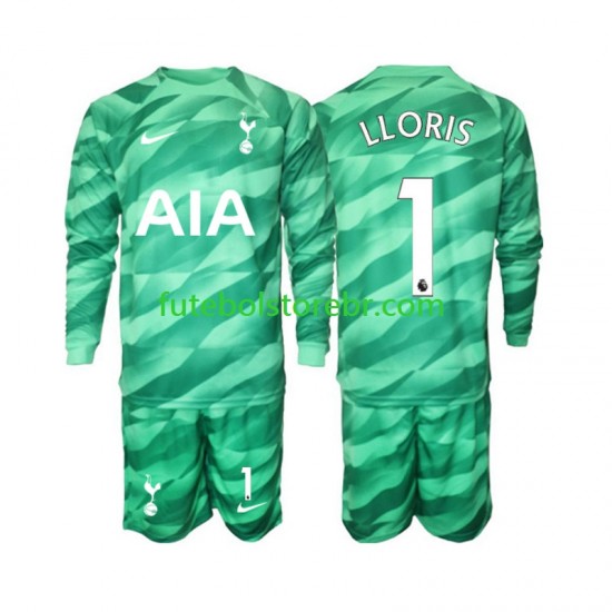 Camisa Goleiro Tottenham Hotspur Hugo Lloris 1 III 2023-2024 manga longa pro Juvenil