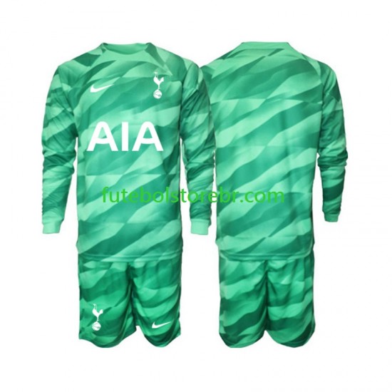 Camisa Goleiro Tottenham Hotspur III 2023-2024 manga longa pro Juvenil