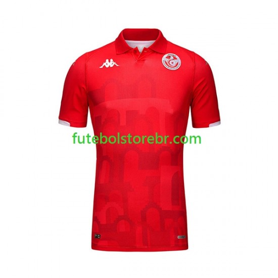 Camisa Tunísia I 2023-2024 manga curta pro Masculina