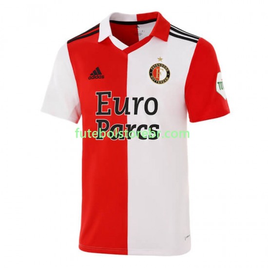 Camisa Feyenoord Rotterdam I 2022-2023 manga curta pro Masculina