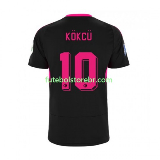 Camisa Feyenoord Rotterdam Orkun Kokcu 10 III 2022-2023 manga curta pro Masculina