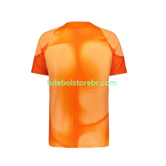 Camisa Goleiro Finlândia I 2022-2023 manga curta pro Masculina