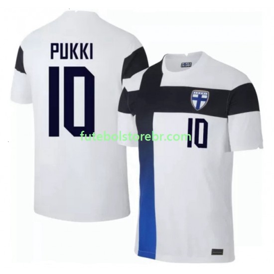 Camisa Finlândia Teemu Pukki 10 Euro 2020 I manga curta pro Masculina