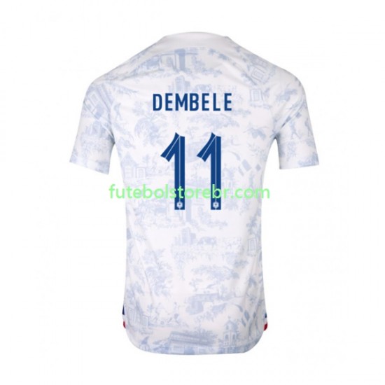 Camisa França Dembele 11 II Copa Do Mundo 2022 manga curta pro Masculina