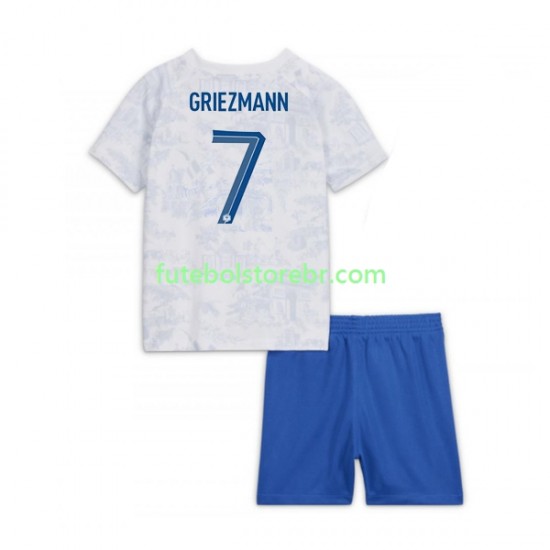 Camisa França Griezmann 7 II Copa Do Mundo 2022 manga curta pro Juvenil