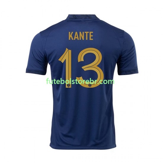 Camisa França Kante 13 I Copa Do Mundo 2022 manga curta pro Masculina