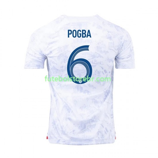 Camisa França Pogba 6 II Copa Do Mundo 2022 manga curta pro Masculina