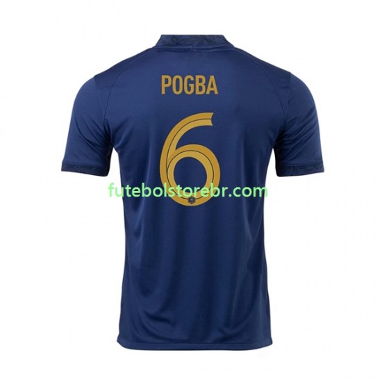 Camisa França Pogba 6 I Copa Do Mundo 2022 manga curta pro Masculina