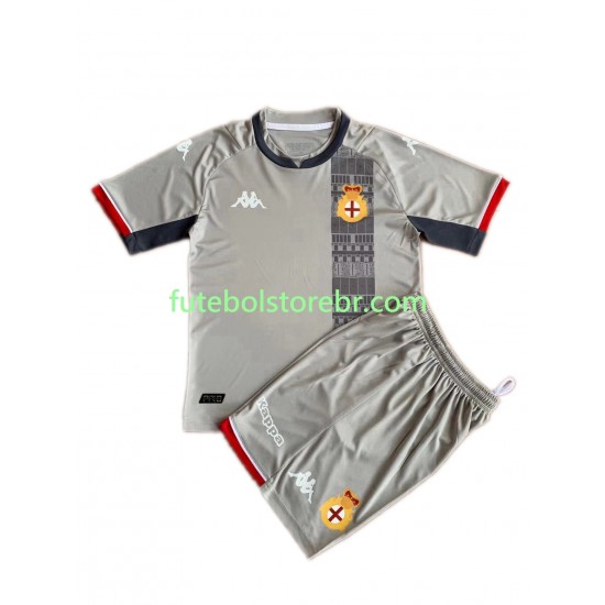 Camisa Genoa III 2021-2022 manga curta pro Juvenil