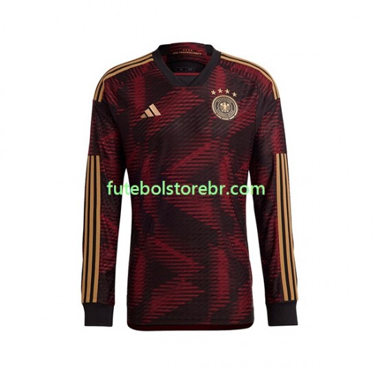 Camisa Alemanha II Copa Do Mundo 2022 manga longa pro Masculina