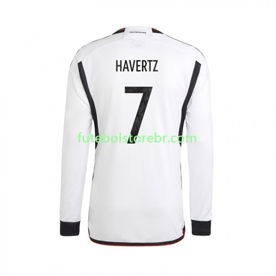 Camisa Alemanha Havertz 7 I Copa Do Mundo 2022 manga longa pro Masculina