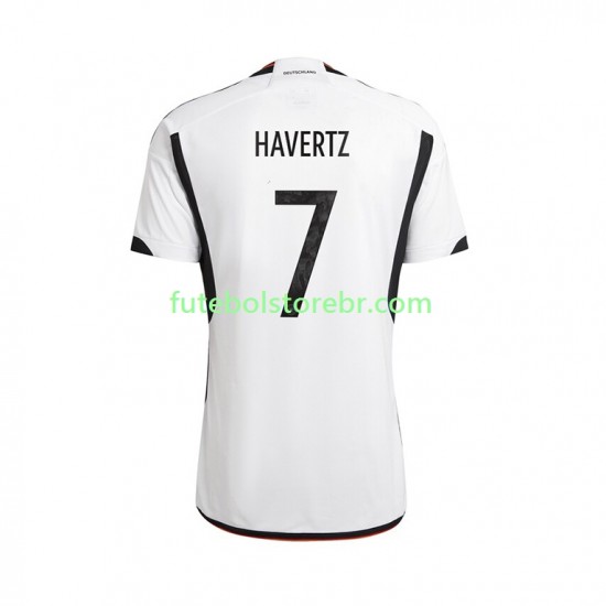 Camisa Alemanha Havertz 7 I Copa Do Mundo 2022 manga curta pro Masculina