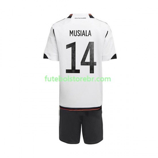 Camisa Alemanha Musiala 14 I Copa Do Mundo 2022 manga curta pro Juvenil